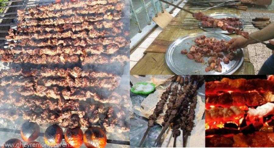 کشف ۲۰۰ کیلوگرم گوشت غیربهداشتی گاری کبابیها در پیاده راه رشت