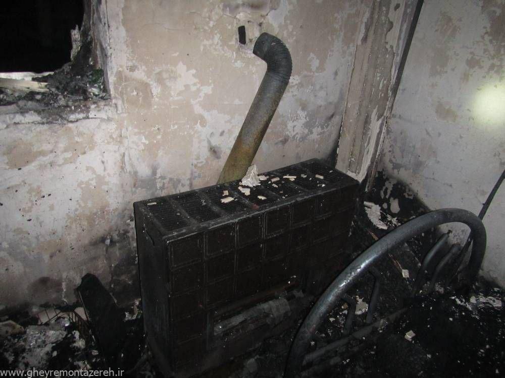 نجات ۴ زن و دو کودک از تل دود و آتش در میدان گاز رشت