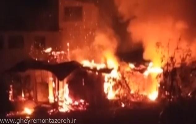 آتشسوزی یک کارگاه صنایع دستی در اسکولک رودبار