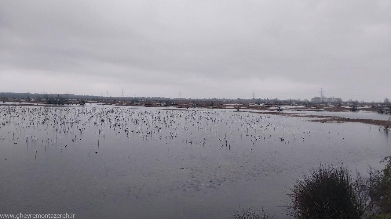 شکستگی دریچه خروجی آب بندان مرغوب بندرانزلی