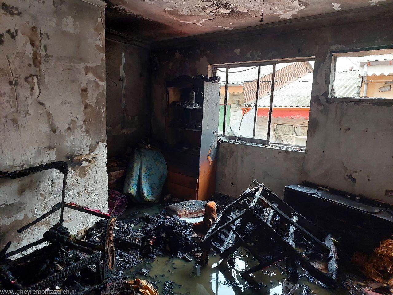 سوختگی ۹۵ درصدی جوان رشتی بر اثر انتشار گاز و آتش سوزی