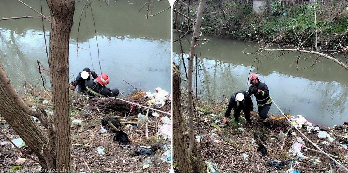 سقوط یک جوان در رودخانه زرجوب رشت