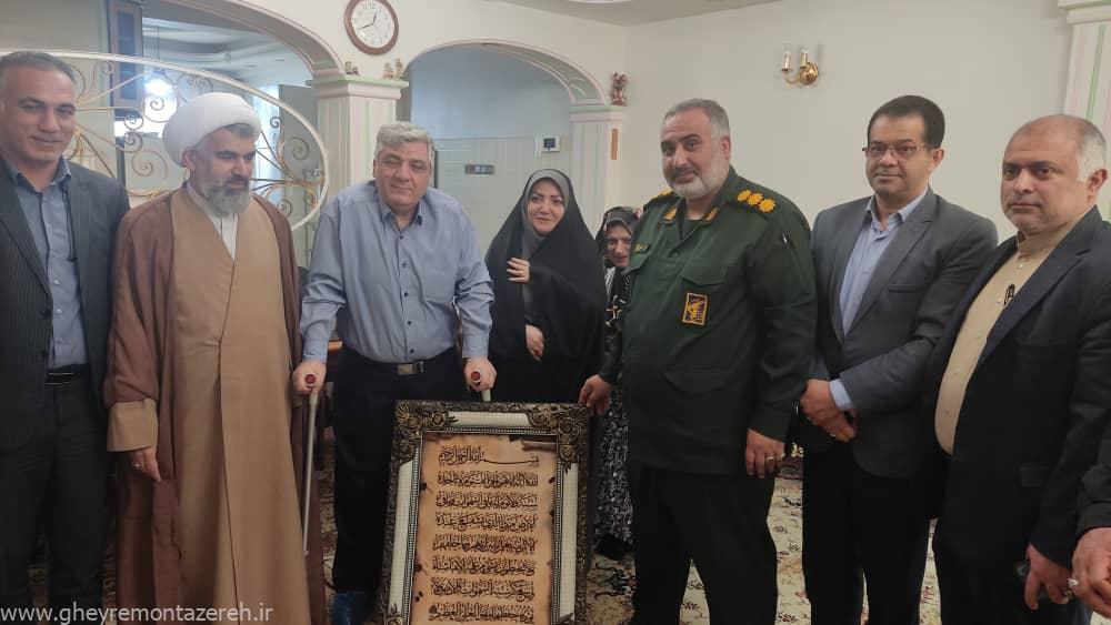 دیدار سرپرست فرمانداری شهرستان سیاهکل با جانبازان سرافراز دفاع مقدس