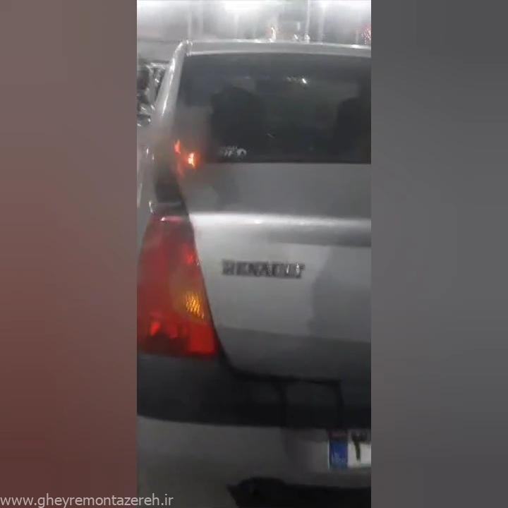 آتش گرفتن خودروی سواری در پیاده راه شهرداری رشت