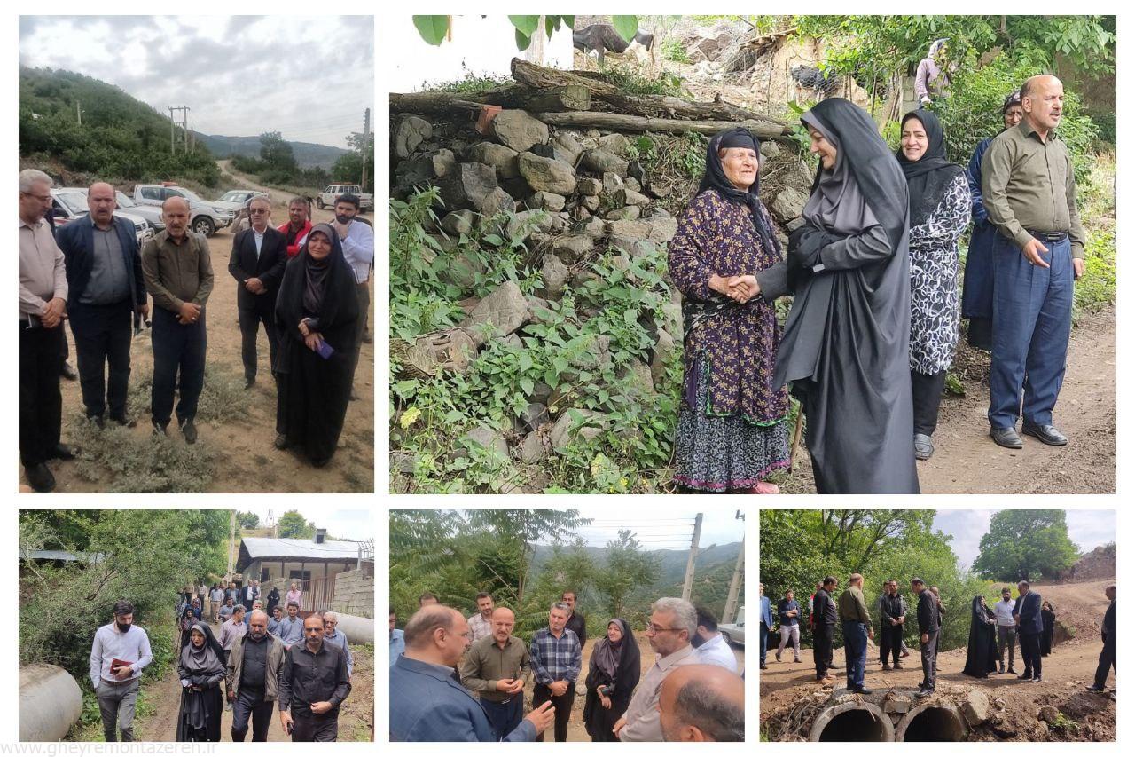 بازدید نماینده مردم لاهیجان و سیاهکل در مجلس شورای اسلامی از روستاهای بخش دیلمان