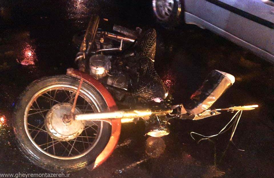 پایان تلخ موتورسوار ۳۵ساله در جاده فرعی هفتدغنان – دارسرا