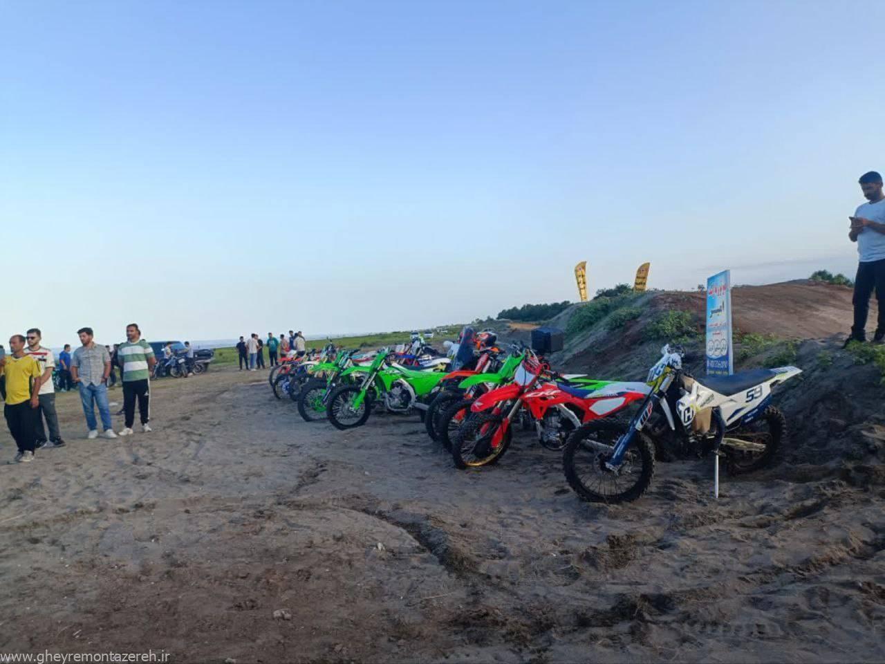 افتتاح پیست موتورسواری کراس در ساحل حجتمحله لیسار