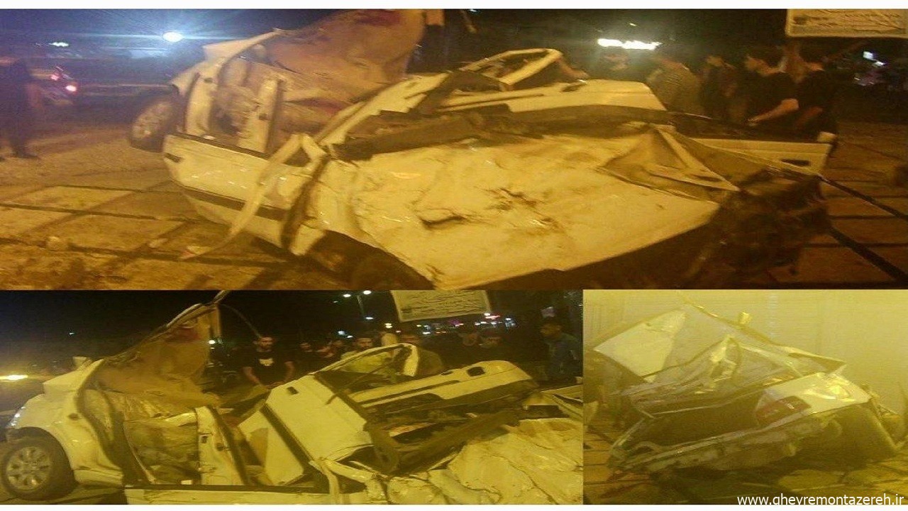 سرعت مرگبار یک دستگاه سواری پژو ۴۰۵ در محور لنگرود به لاهیجان