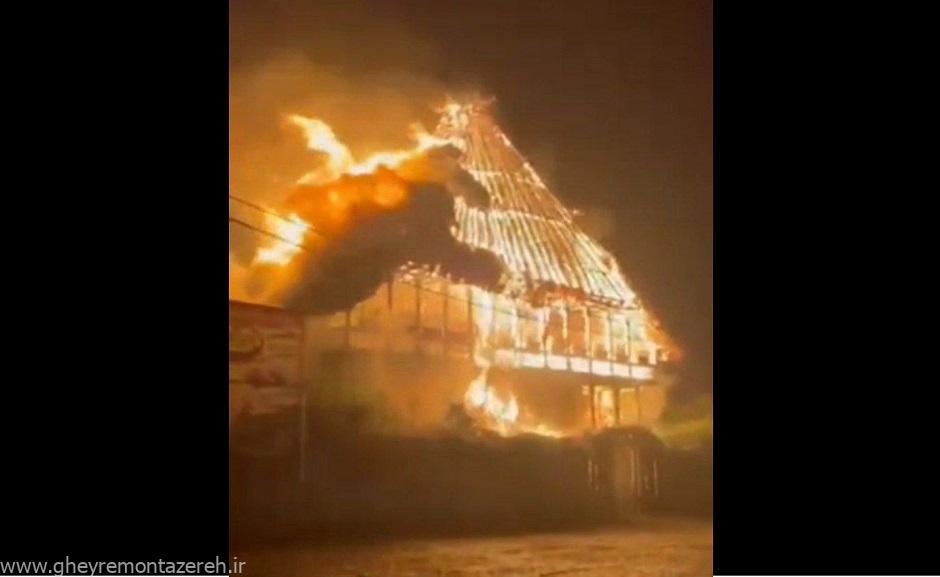 صاعقه، آتش در دل یک خانه سنتی در چمخاله لنگرود انداخت