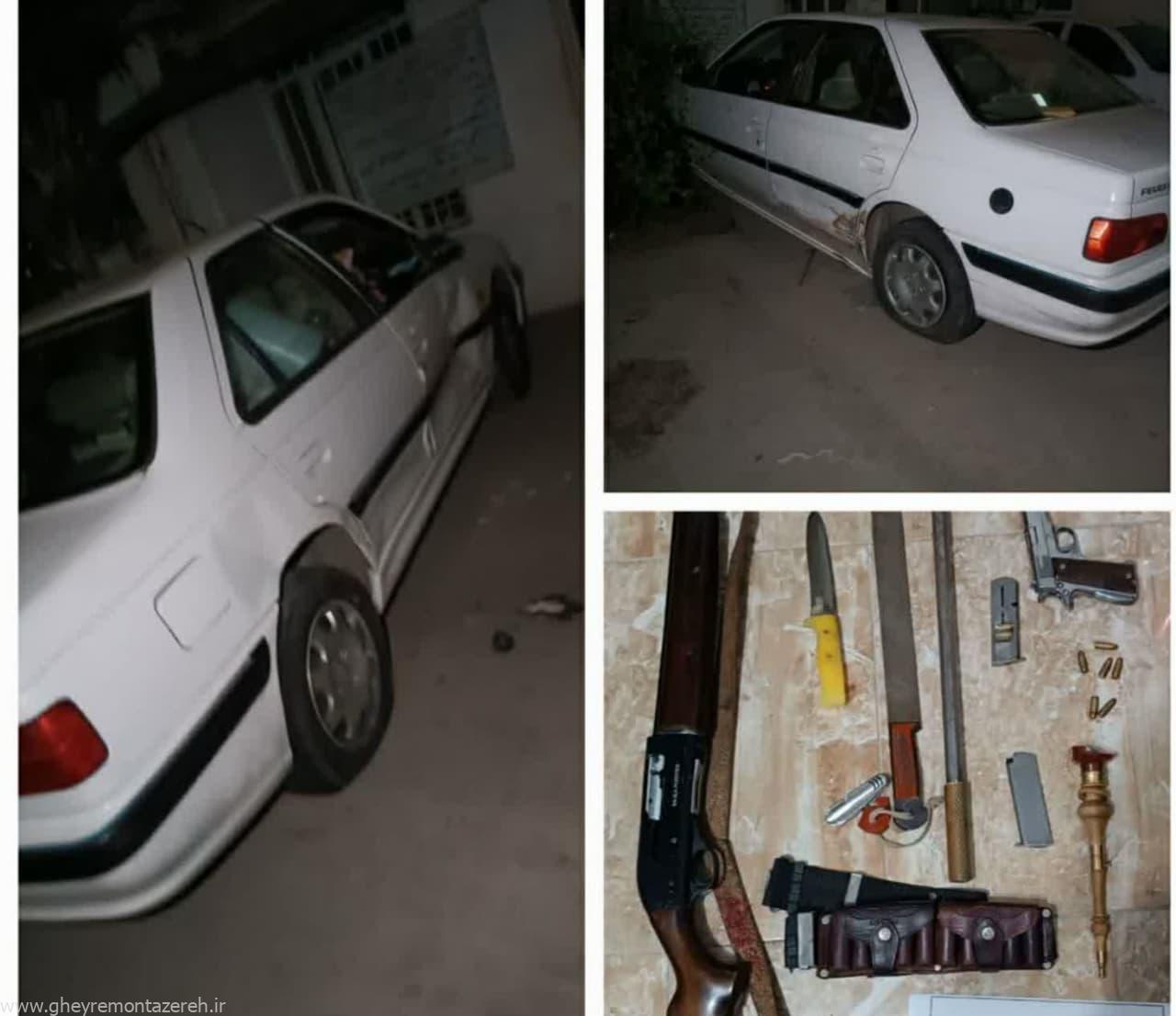 دستگیری سارق مسلح غیربومی در رضوانشهر با تیراندازی پلیس دستگیری سارق مسلح غیربومی در رضوانشهر با تیراندازی پلیس