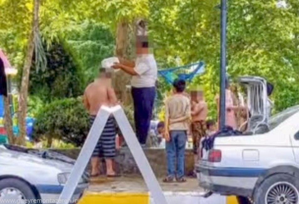 استحمام عجیب یک مسافر در وسط کوچصفهان/ زنگ خطر برای مدیریت بحران گردشگری گیلان